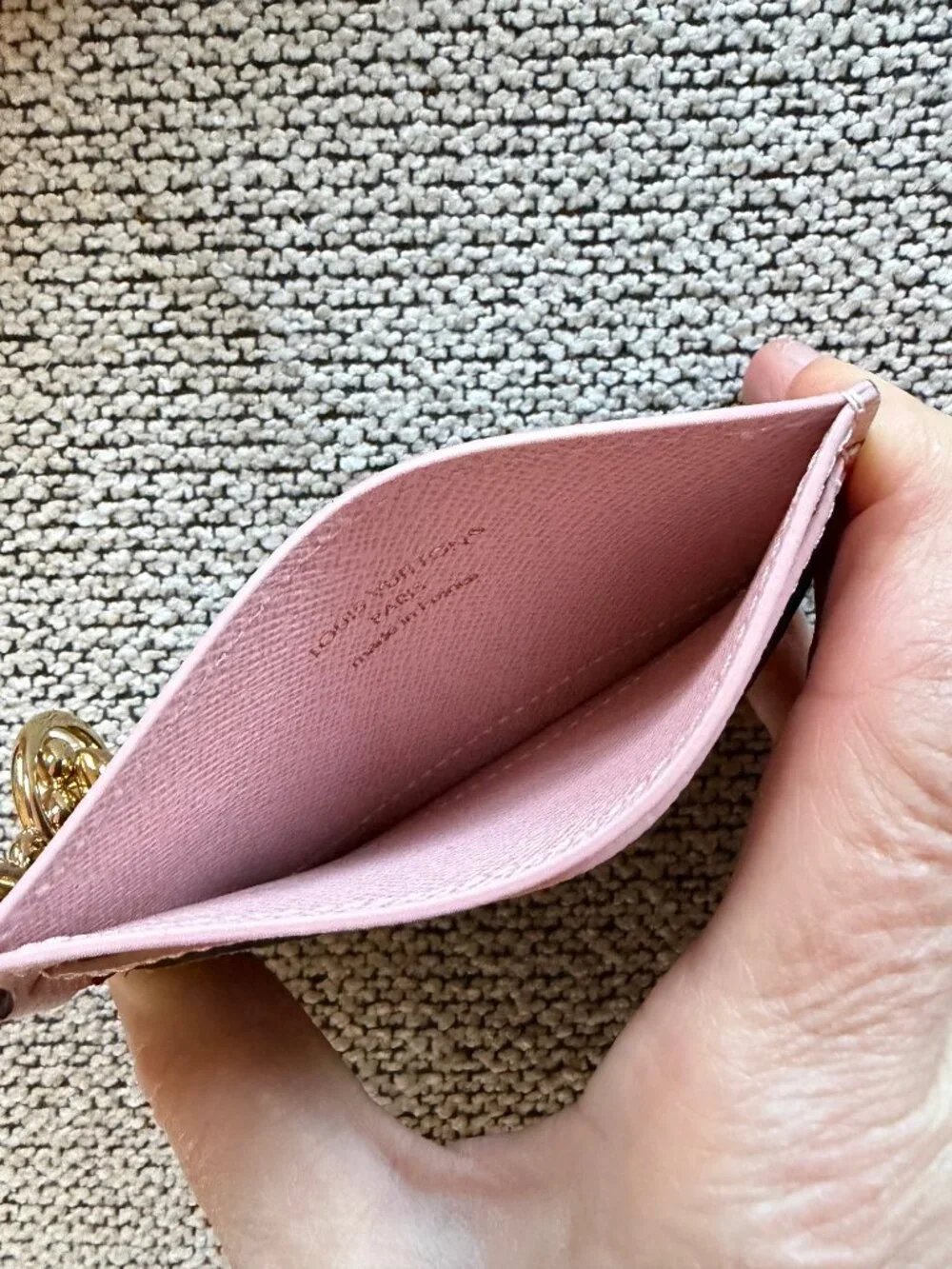 Louis Vuitton Charms Card Holder Case Monogram Pink w/charms! AUTHENTIC - Picture 7 of 7